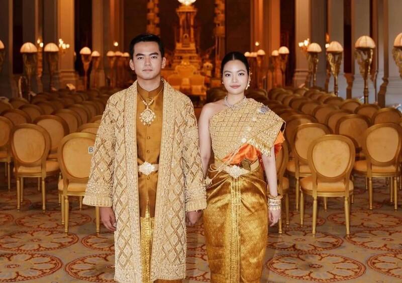 柬埔寨公主嫁富二代曝超狂排場！煙霧進場+大量寶石閃瞎眾人