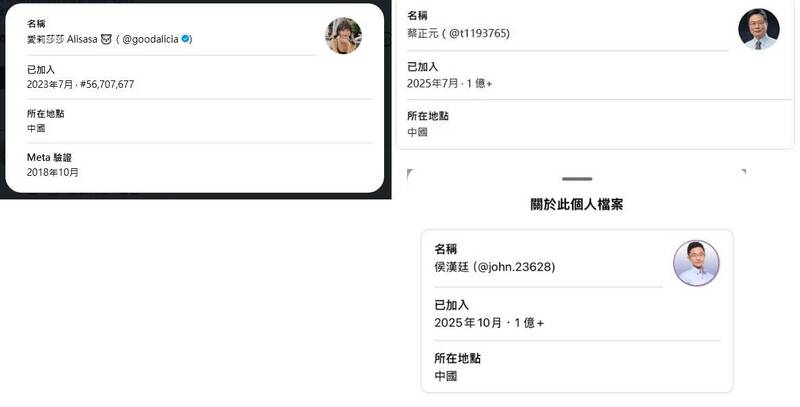 艾莉莎莎也在內！Threads新功能標示IP 「這些人」都在中國