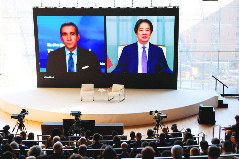 《TAIPEI TIMES》 Taipei, partners seek to deter attack: Lai