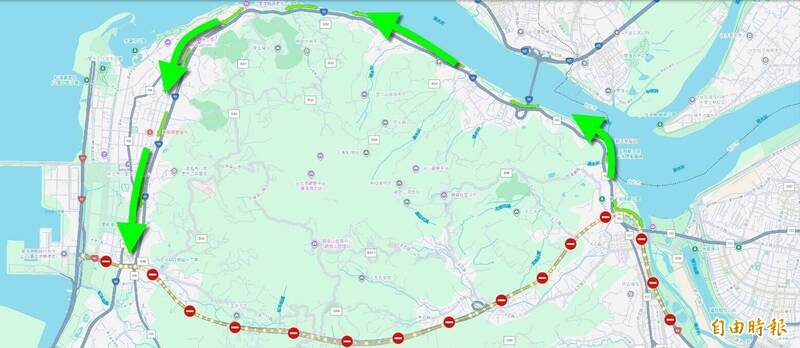 台64線主線八里到五股西行路段 12/14~20部分時段施工管制