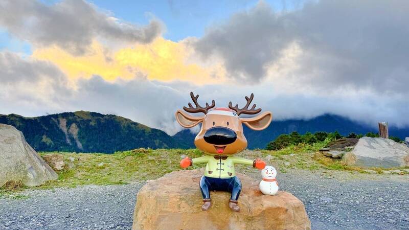 「合歡小鹿」的舊造型。（圖擷自「中橫路況交通資訊站」臉書粉專）