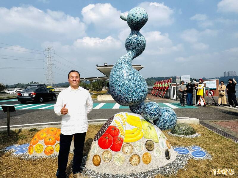 青銀世代攜手創作「樂山樂水」 嘉義仁義潭打卡新亮點- 生活- 自由時報