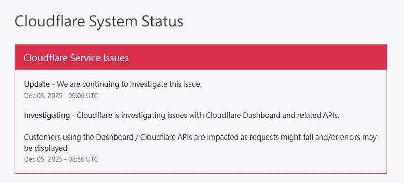 你網路沒壞！Cloudflare再度大當機 網站、遊戲登不進