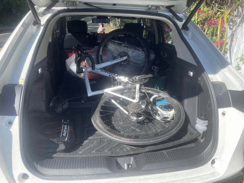 139線自行車摔車騎士受傷，自行車送修。（圖由警方提供）