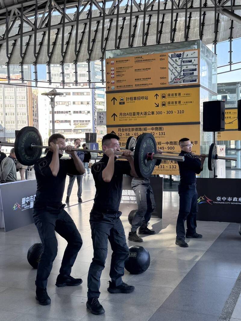 硬漢警備戰「全球極限體能鋼鐵大賽」！台中火車站變身力量試煉場