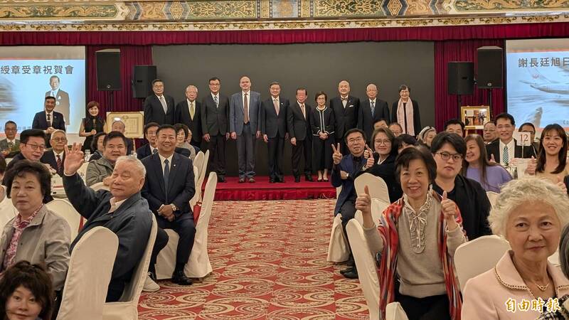 謝長廷獲頒旭日大綬章 台日友人齊聚共見外交榮耀