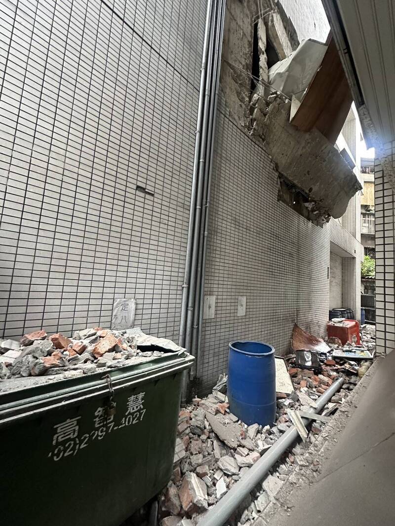 氣爆點後陽台推出。（圖由黃淑君提供）