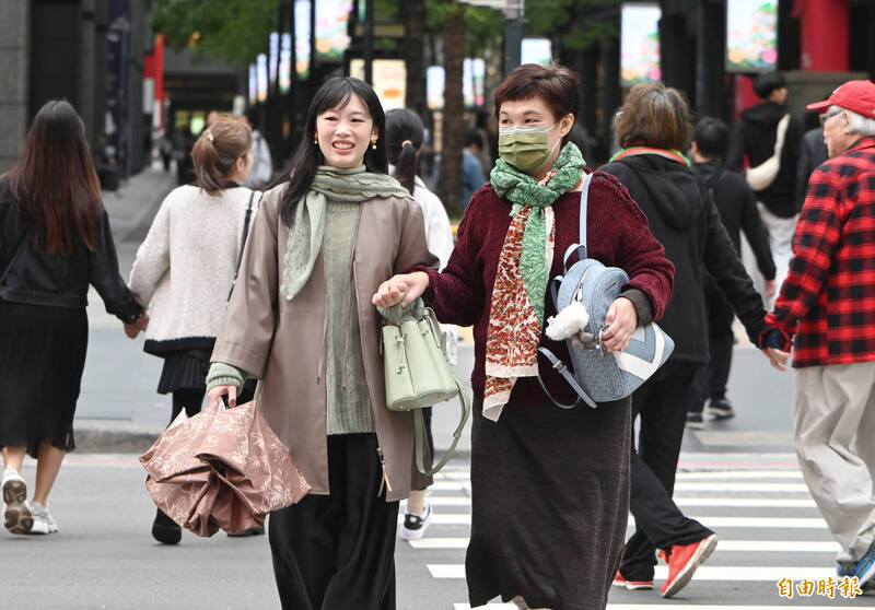 週二中南部低溫下探12度 大台北地區有局部陣雨