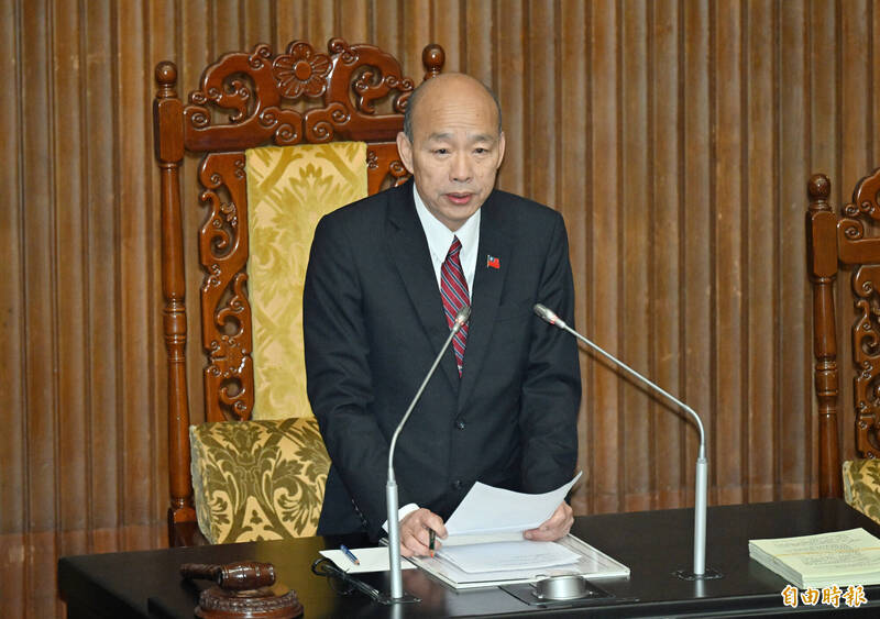 陳玉珍提助理費除罪化 韓國瑜:不該損及國會助理工作權益