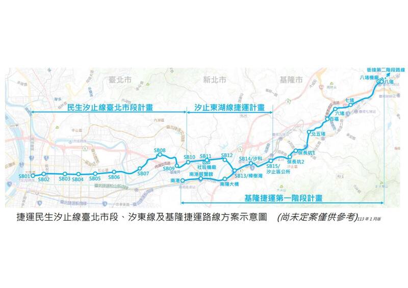 民汐線台北市段交新北營運 北市捷運局:汐東線、基捷同路網事權統一