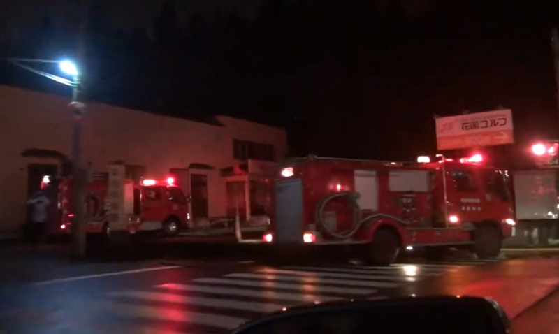 青森縣多地通報發生火災，包括森林大火。（圖翻攝自X平台）