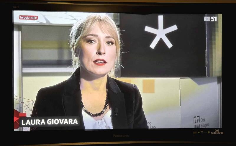 台灣也有「一中政策」！駐瑞士代表王思為妙答讓美女主持人嘴角微笑。（王思為臉書）