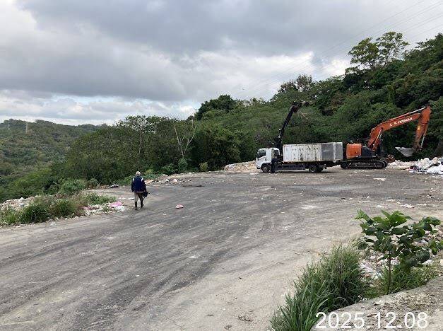 竹東掩埋場仍見垃圾引質疑 竹縣環保局:僅做轉運、當週處理