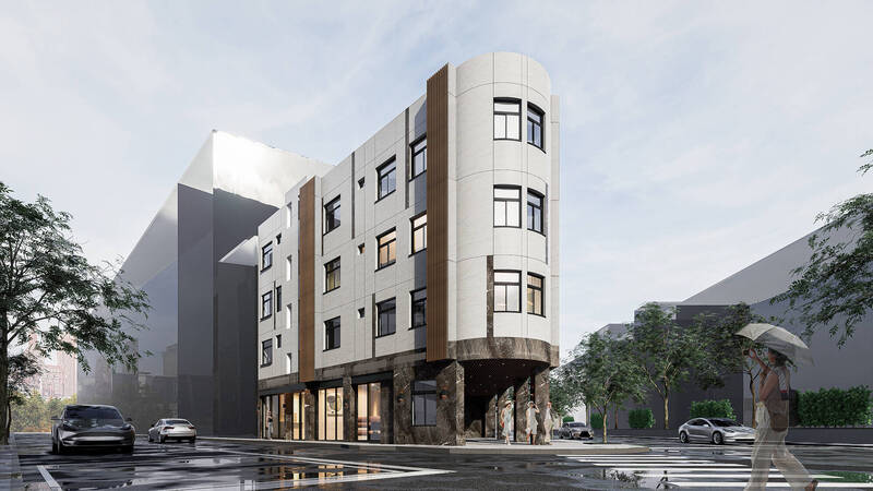 三重區林先生為讓老宅以嶄新形式傳承，林先生整合鄰居向市府申請立面修繕，透過外牆鋁板美化，規劃收納電信與冷氣管線。（圖由新北市都更處提供）