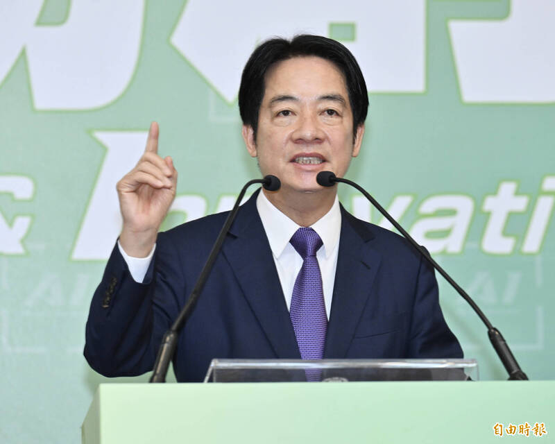 兼任民進黨主席的總統賴清德。（資料照）