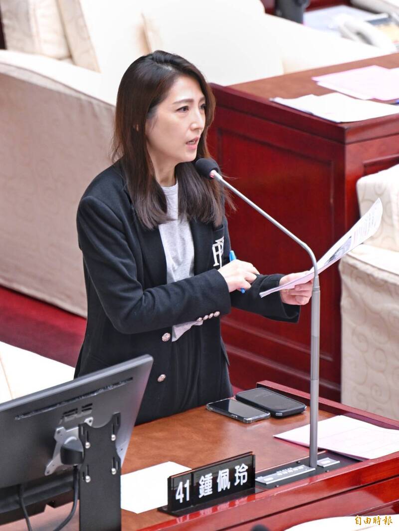 台北市議員鍾佩玲。（記者董冠怡攝）