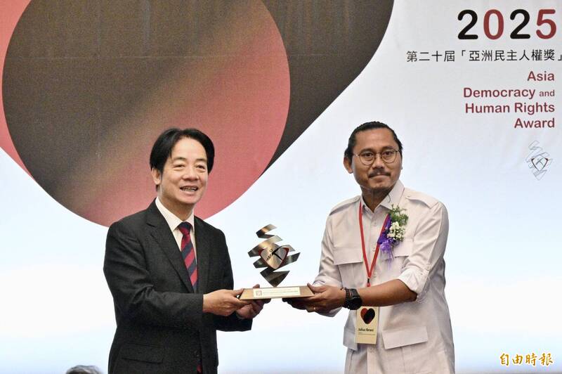 面對親中政府施壓 亞洲民主人權獎得主：我為在台印尼同胞而來