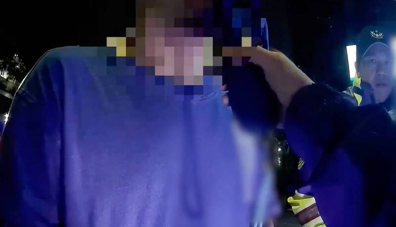 经实施酒测，酒测值高达0.50MG/L。（记者郑景议翻摄）