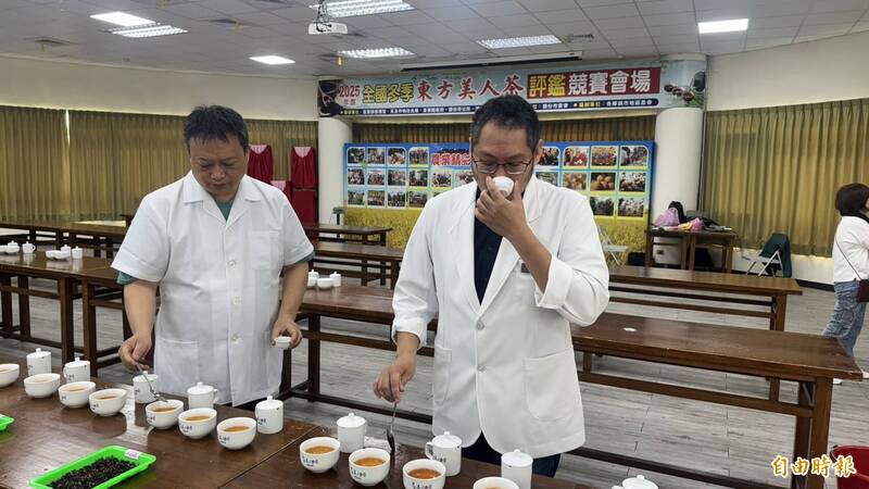全國冬季東方美人茶評鑑，曾郁芳3連霸特等獎。（記者蔡政珉攝）