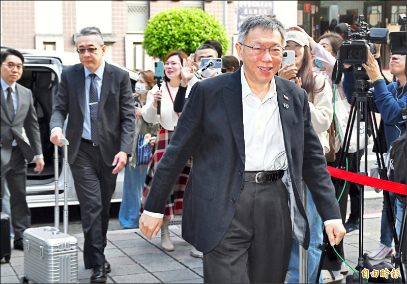 京華城弊案昨開庭，被告前台北市長柯文哲出庭。（記者廖振輝攝）