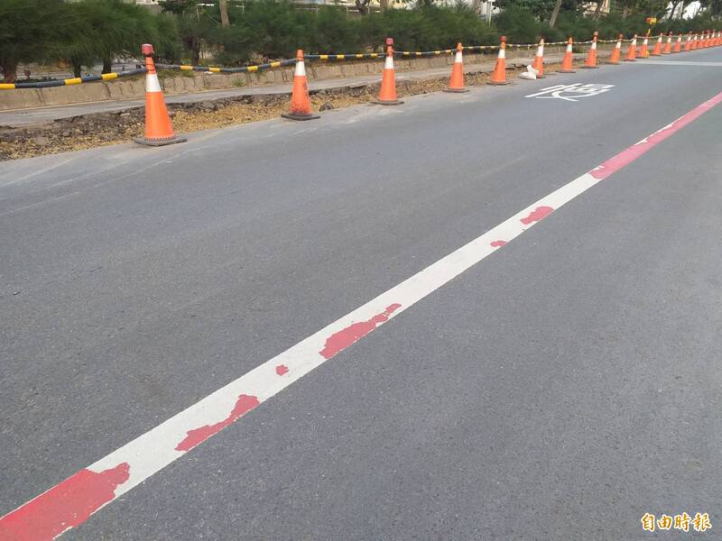 竹市天府路標線好「落漆」!用路人霧煞煞 原來是這原因