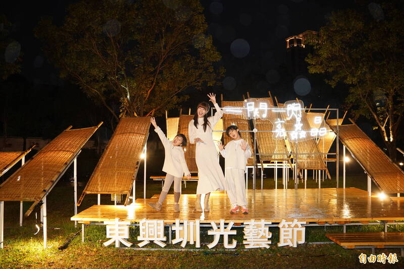 東興圳光藝節閃耀開幕 竹北水岸變身星光廊道陪過耶誕、跨年
