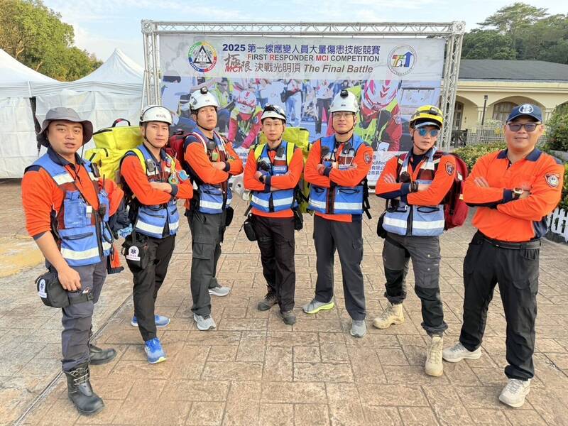 全國2025第一線應變大量傷患技能賽 台南消防局奪最佳團隊