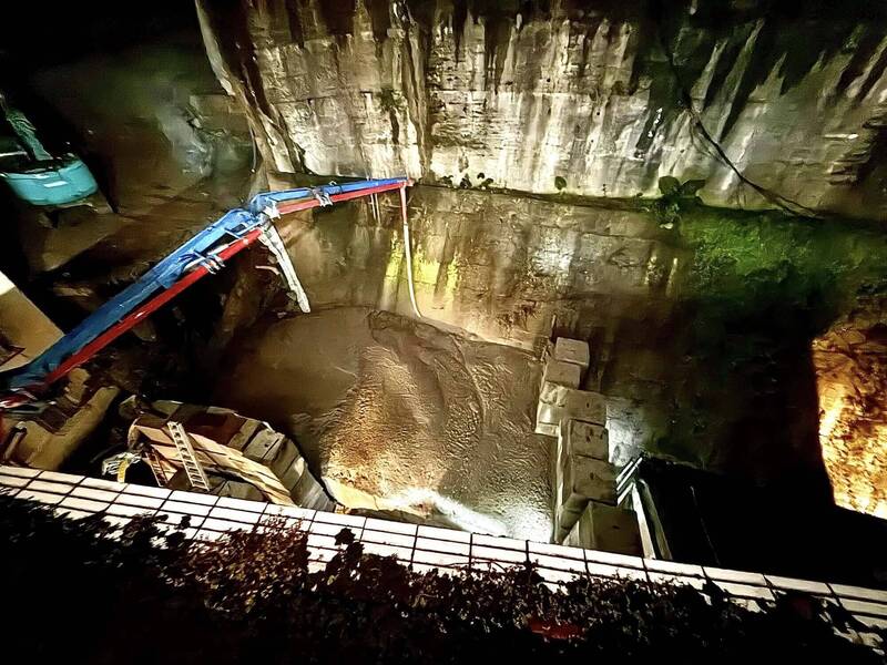 新店錦秀擋土牆灌漿出包 新北養工處致歉:檢討施工方式