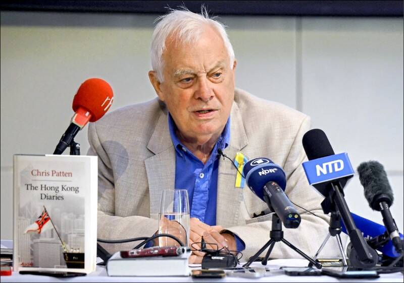 香港末代總督：若仍相信中共可改革 應警惕黎智英案