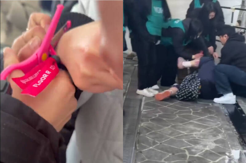 GD演唱會大抓黃牛!中粉被剪手環崩潰倒地 韓警逮捕4名中國黃牛