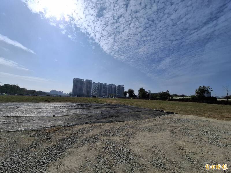 高科實中新校舍位於橋頭新市鎮橋新六路、新南一二街及經武路之間，鄰近橋頭地檢署、地方法院，面積6.55公頃。（記者蘇福男攝）