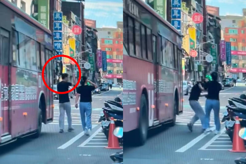 桃園行人遭「公車後照鏡」精準巴頭 驚險畫面曝光網戰翻
