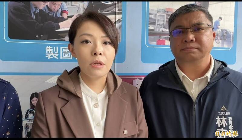 藍營何志勇宣布參選2026年竹市長 高虹安「不知此人」一臉疑惑