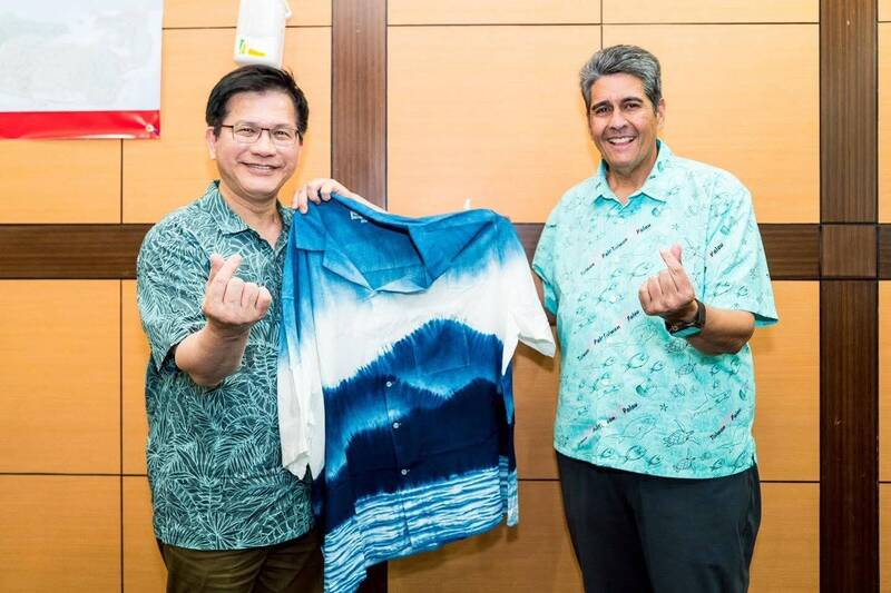 林佳龍率「台帛榮邦經貿團」訪問帛琉 以總合外交深化雙邊夥伴關係