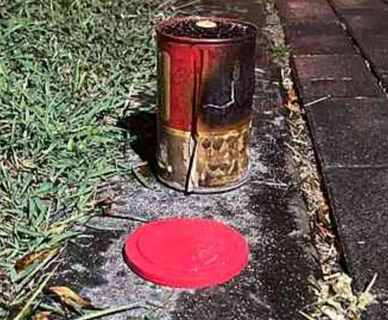 抓到了!高雄小港森林公園附近被丟擲煙霧彈  竟是工人心情不好施放