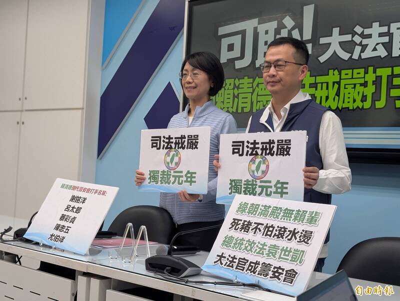 判憲訴法違憲 國民黨團明提告「枉法裁判罪」