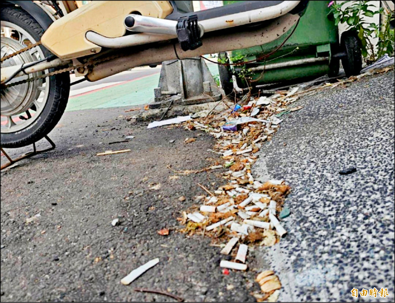 檢舉獎金提高 苗栗亂丟菸蒂依舊