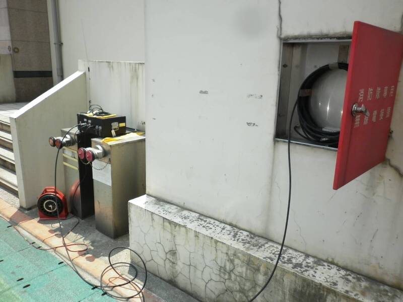 消防局透過中繼台延伸無線電訊號。（消防局提供）