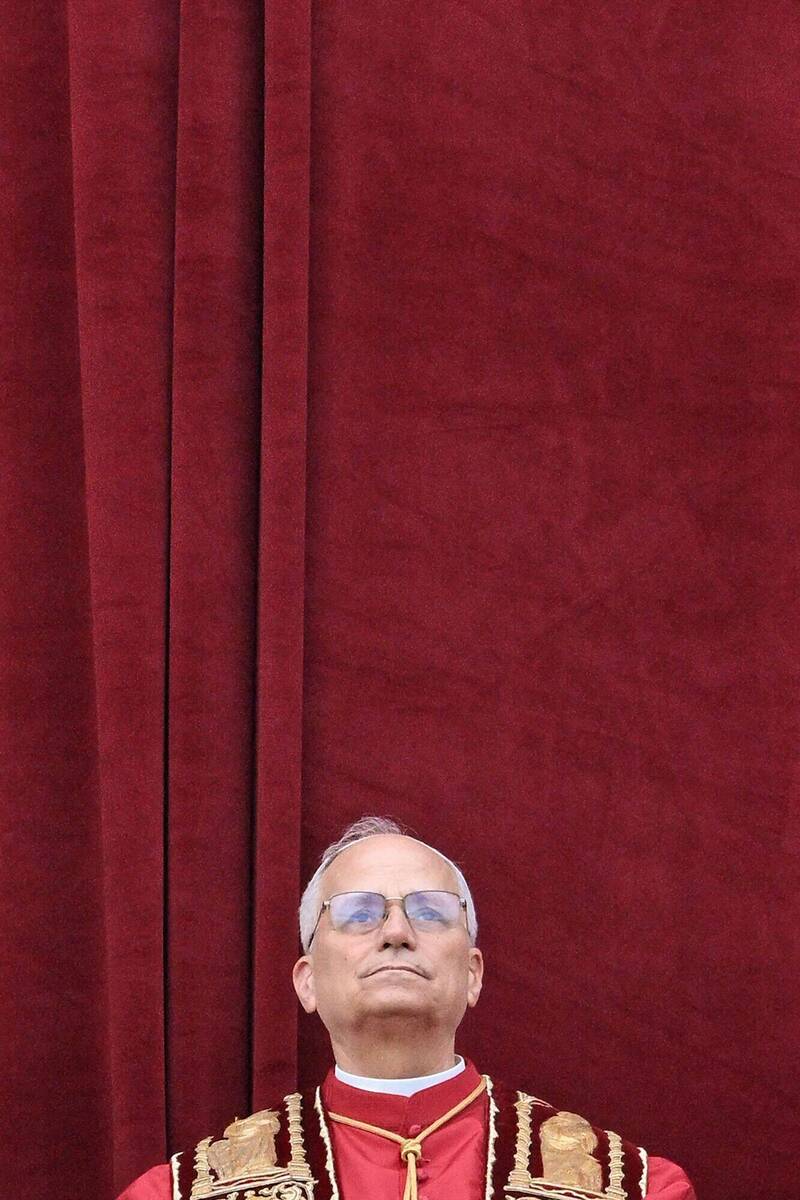 教宗良十四世25日發表耶誕文告。（法新社）