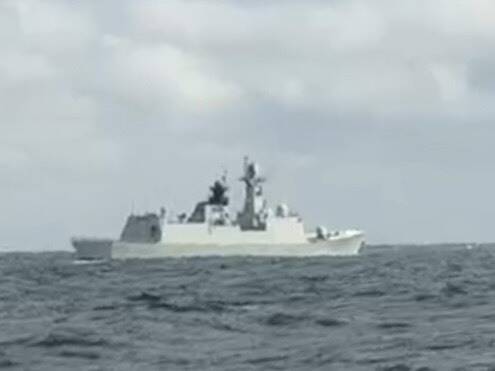 環島軍演納花嶼海域 中國軍艦通過疑損澎湖漁民流刺網