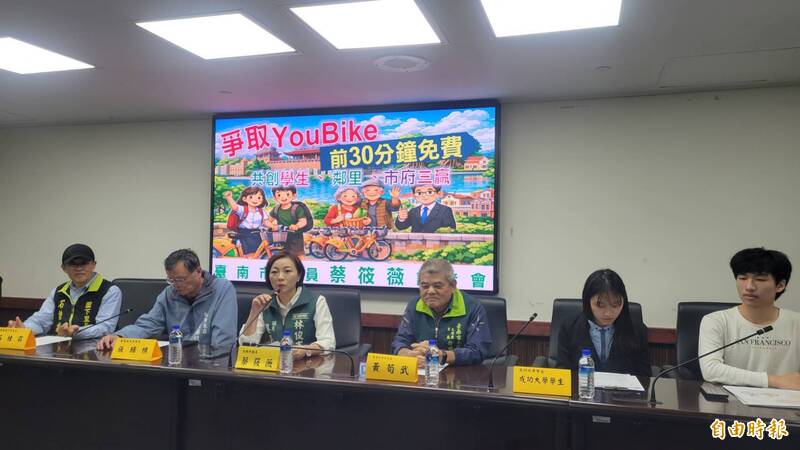 台南成大學生連署 爭取YouBike前30分鐘免費