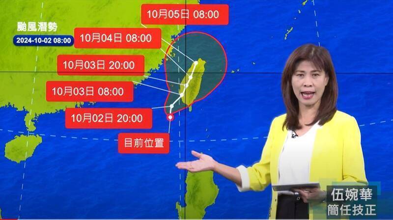 氣象署人事異動!「氣象女神」伍婉華轉任預報中心副主任