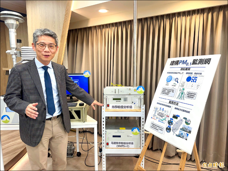 PM2.5平均濃度6年下降22% 環境部布建北中南PM0.1監測據點