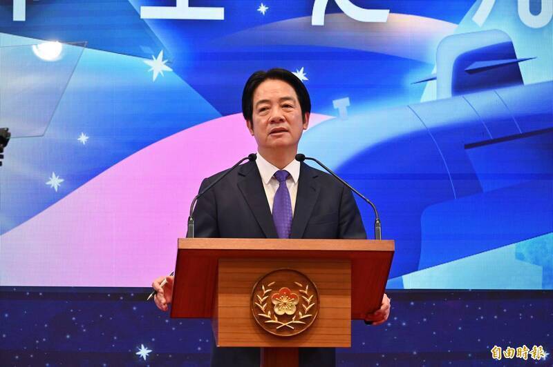 總統賴清德今日於總統府大禮堂發表2026新年談話。（記者叢昌瑾攝）