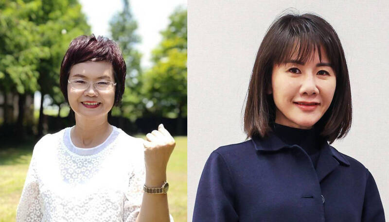 陳素月（左）將代表民進黨選縣長，謝衣鳯（右）也表態有意代表國民黨參選。（本報合成，記者顏宏駿攝、取自謝衣鳯臉書）