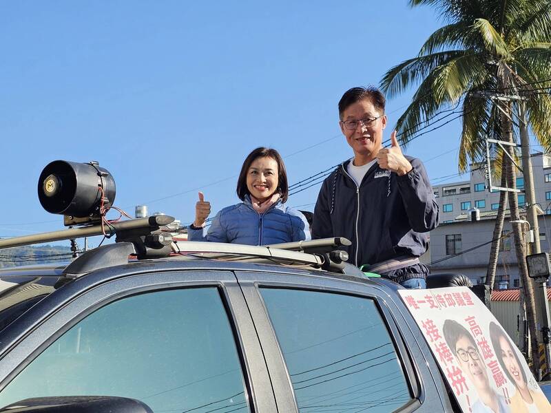 邱議瑩今啟動全市大車掃行程,首站從本命區大旗美出發。(邱議瑩團隊提供) 邱議瑩今啟動全市大車掃行程,首站從本命區大旗美出發。(邱議瑩團隊提供)