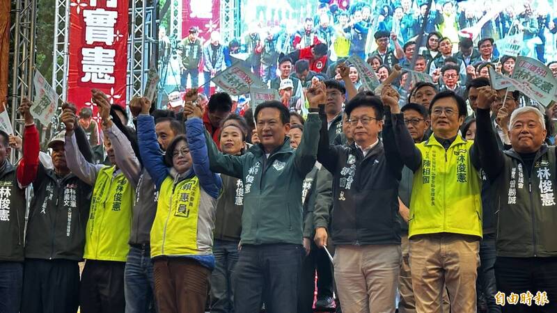 民進黨台南市長初選倒數 林俊憲大北門團結大會衝刺