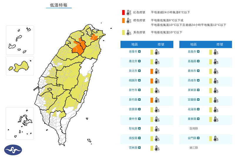 輻射冷卻凍番薯!20縣市低溫特報 這3地恐跌破6度