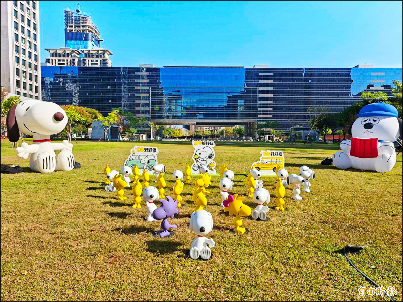 台中市政公園看史努比 網友失望