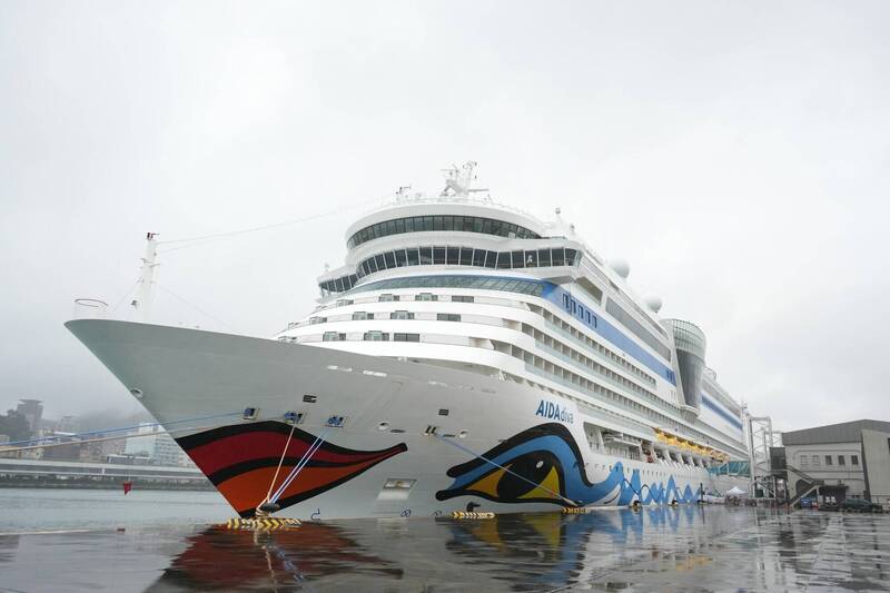 2026愛達女神號首航基隆港遊客騎車逛台北